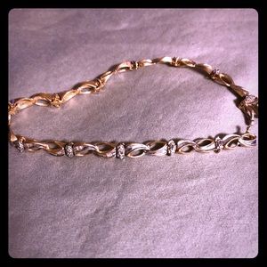 10K Gold & Diamond Bracelet